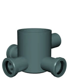 Nicoll/Redi - Pozzetto Basso Ø50 4 Vie Ad Innesto Senza Tappo