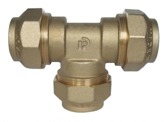 Tee 3 Dadi Ø63 Ottone Polietilene