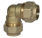 Gomito Doppio Ø50 2 Dadi Ottone Polietilene