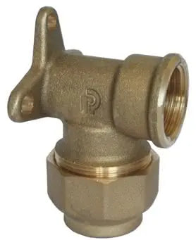 Gomito Con Base 3/4" Ø25 Ottone Polietilene