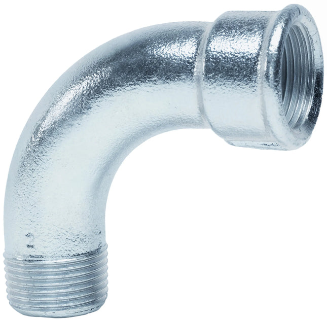 Curva 90° 3/4" Maschio-Femmina Zincata