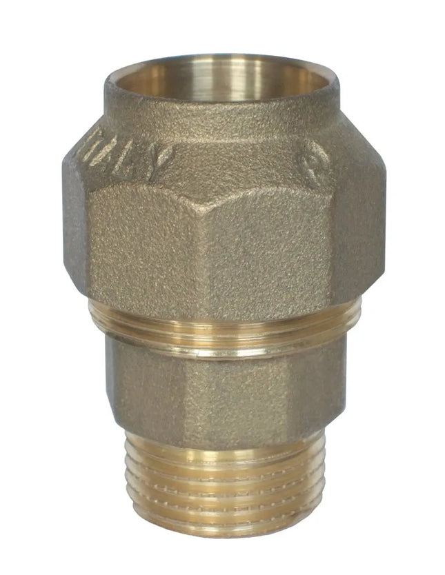 Niples Maschio 11/2" Ø50 Ottone Polietilene