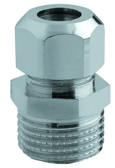 Niples Maschio 3/8" Ø10 Per Rame Cromato