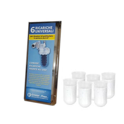 Cristal Foss - Ricarica Di Polifosfato In Blister Da 6 Cartucce