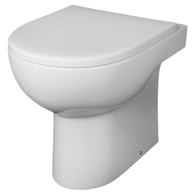 Roca - Vaso Filo Parete rimless in ceramica Bianco - Serie: Clara (Senza Coprivaso)