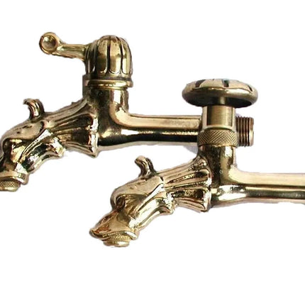 Rubinetto Artistico Bocca Di Leone - Con Manopola