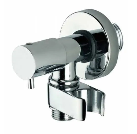 Bossini - Rubinetto D'Arresto Con Supporto Doccia E Vitone A Dischi Di Ceramiche