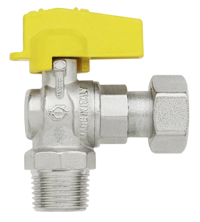 Fiv - Valvola Gas Squadra Maschio 1/2" Con Girello 1/2"