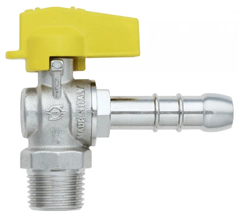 RUBINETTO SFERA A SQUADRA 1/2" GAS METANO 523 DIAMETRO 14MM