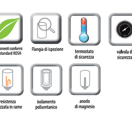 Bandini-Braun - Scaldabagno Elettrico Verticale Da 30 Litri - Garanzia 2 Anni