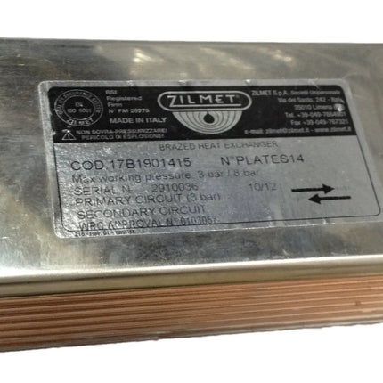 Zilmet - Scambiatore 14 Piastre - Caldaia: Vaillant