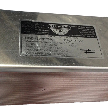 Zilmet - Scambiatore Per Termocamino 26 Piastre Da 3/4"