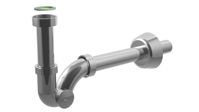 Bonomini - sifone ad esse 11/4" in abs cromato - articolo: 0370ot25k7