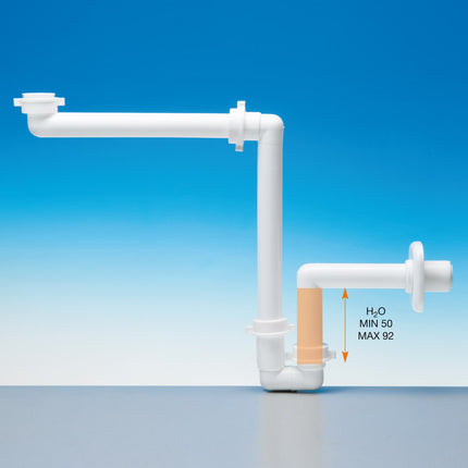 Lira - Sifone salvaspazio da 1" 1/4 Ø32/40 per lavabo - Articolo: A.1115.01