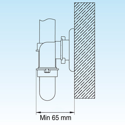 Lira - Sifone salvaspazio da 1" 1/4 Ø32/40 per lavabo - Articolo: A.1115.01