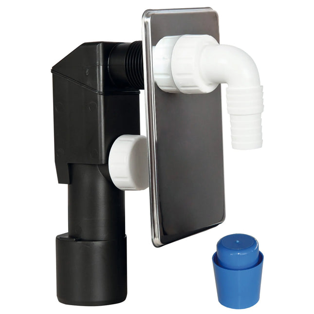 Sifone Lavatrice Ad Incasso Con Piastra Inox