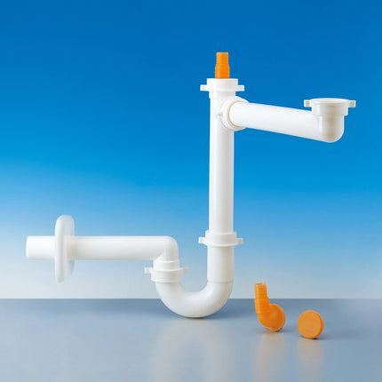 Lira - Sifone salvaspazio da 1" 1/2 Ø40 a 1 via per lavello cucina - Articolo: 9.1279.09