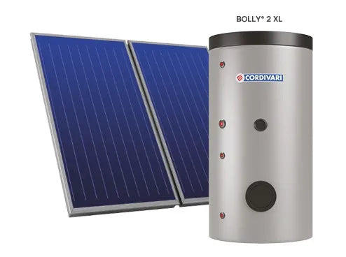 Sistema Termico Solare B2 Xl Con Tetto Piano Per Acqua Calda Sanitaria