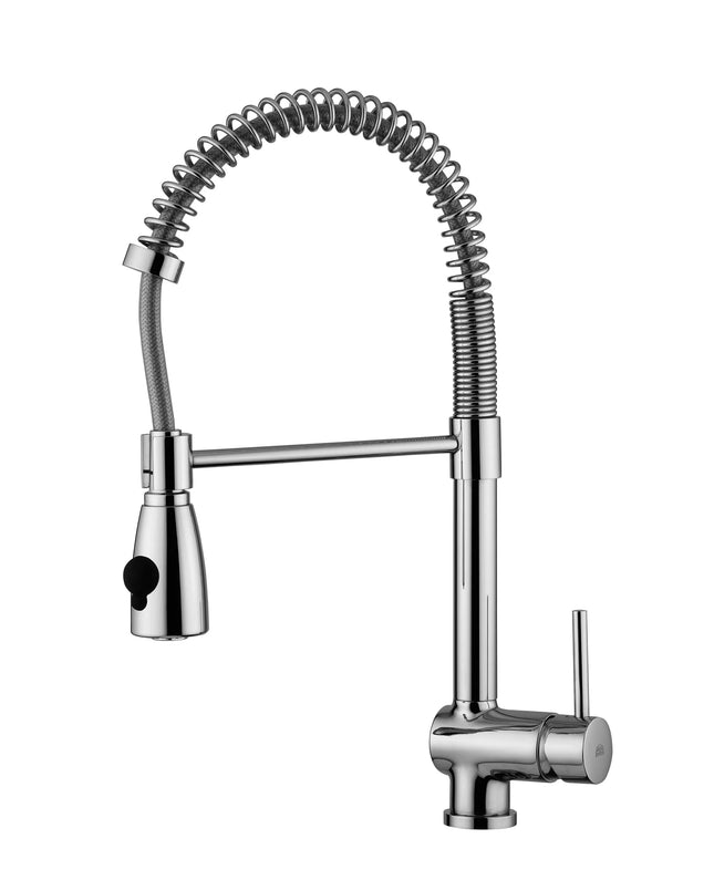 Paffoni - Miscelatore Lavello Con Molla E Doccetta Estraibile Cromato