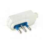 Spinotteria - Spina Piatta 90° 2 Poli 10A + Terra