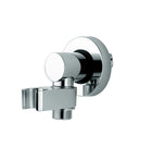 Bossini - Supporto Doccia Tondo Girevole Con Presa D'Acqua In Ottone Cromato