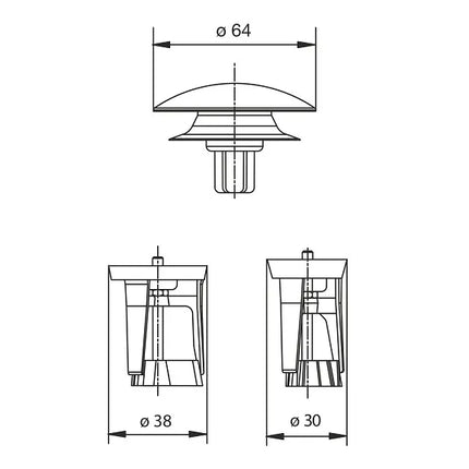 Bonomini - "Tapparello" Per Pilette Da 1" E Da 1" 1/4 - Articolo: 0820Ot99S7