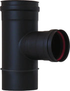 Ati - Tee Inox Nero Ø80 Inox 316L Femmina Centrale