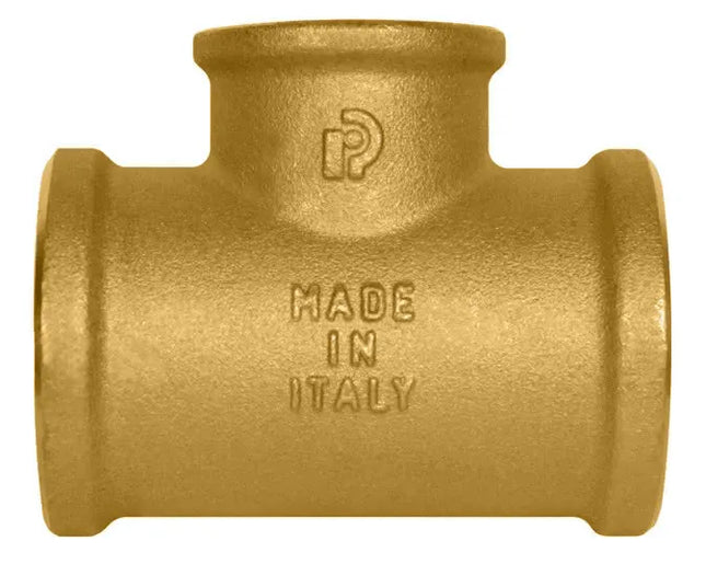 Tee Ridotta 11/4" - 1" - 11/4" Ottone Giallo