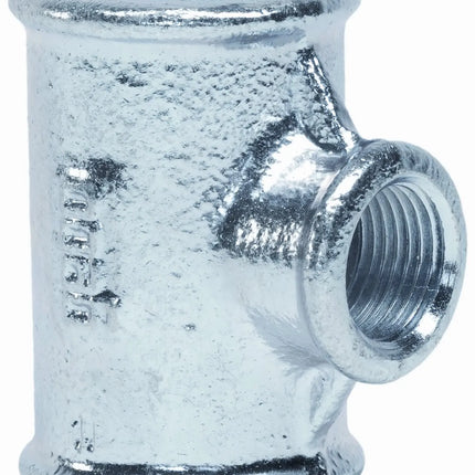 Tee Ridotta 1/2" - 3/8" - 1/2" Zincata