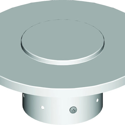 Ati - Terminale Per Scarico Fumi Inox Verticale Ø100 (Cappello Cinese)