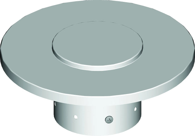 Ati - Terminale Per Scarico Fumi Inox Verticale Ø80 (Cappello Cinese)