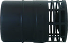 Ati - Terminale Per Scarico Fumi Inox Ø100 Per Tubo Inox Nero
