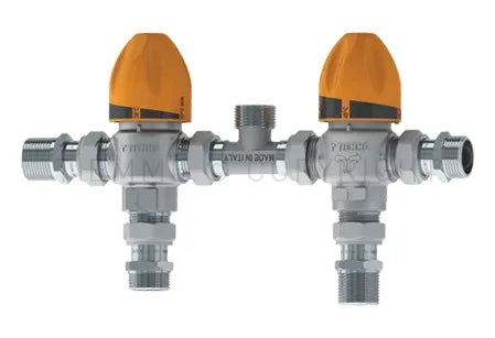Tiemme - Kit Miscelatore/Deviatore 3/4" Per Impianti Solari Termici