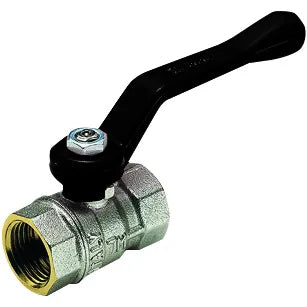 Tiemme - Valvola/Arresto A Sfera Acqua Diritta Femmina/Femmina 11/2" Con Leva Nera