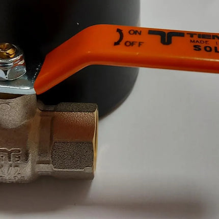 Tiemme - Valvola/Arresto A Sfera Diritta Femmina Femmina 3/4" Per Impianti Solari Termici