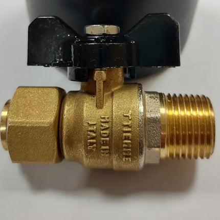 Tiemme - Valvola/Arresto Acqua Diritta Maschio 1/2" Con Girello 1/2"