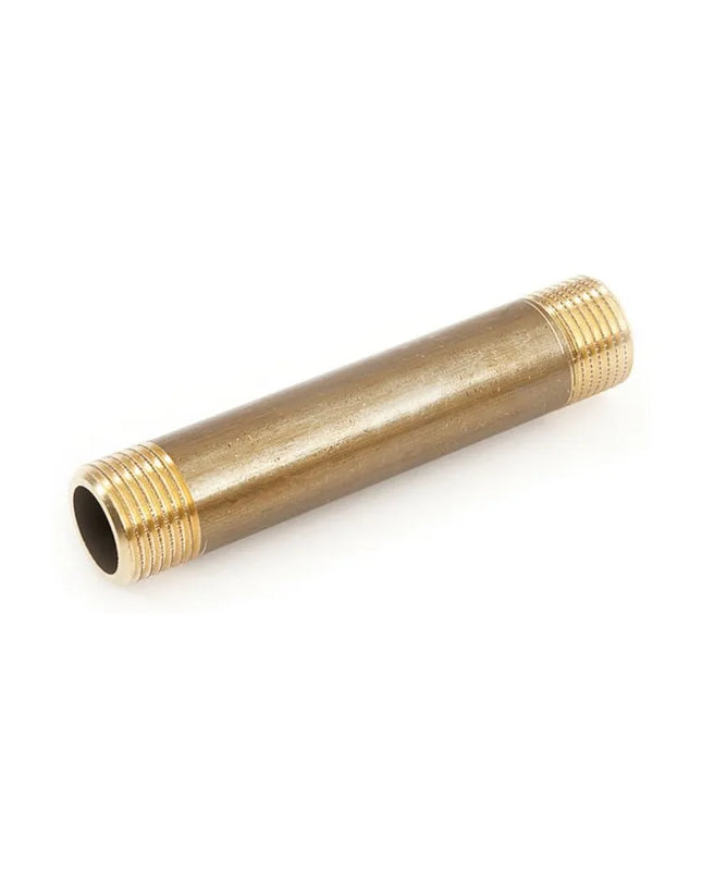 Tronchetto barilotto Filettatura Corta  1" 15 cm Ottone Giallo