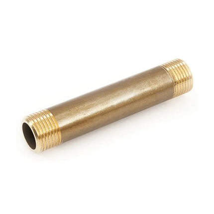 Tronchetto barilotto Filettatura Corta  3/4" 10 Centimetri Ottone Giallo