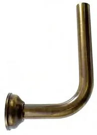 Tubo 90° Ø30 Con Rosone - Colore: Bronzato