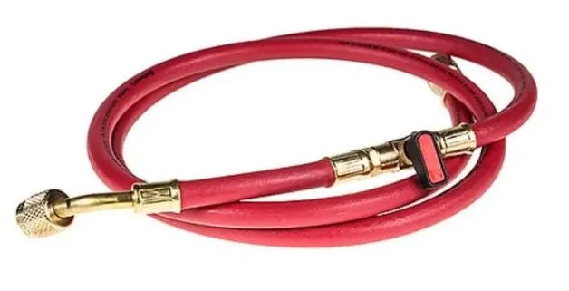 Wigam - Tubo Flessibile 150 Cm Con Rubinetto Gas R410 - Colore: Rosso