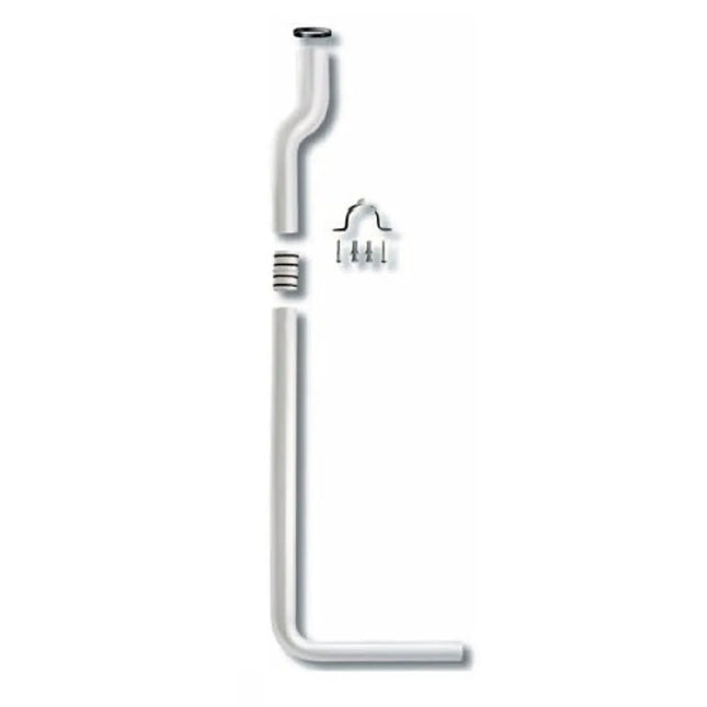 Pucciplast - Tubo A Mezza Altezza In Due Pezzi Con Manicotto - 99 X 25 Cm Ø50-32 Mm