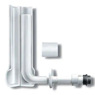 Pucciplast - Tubo Di Risciacquamento 35X11Cm Con Canotto 29 Cm Con Rivestimento Tappo - Regolabile In Altezza (+2-2 Cm)