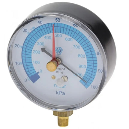 Wigam - Vacuometro Ø80 Con Attacco Radiale 1/8" Per Condizionamento