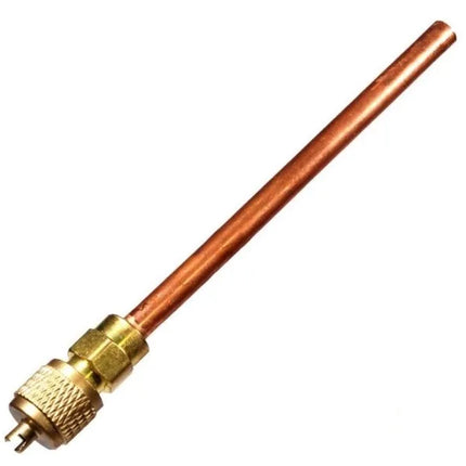 Wigam - Valvola Con Tubo Rame 6 Mm - Lunghezza 10 Cm Per Condizionamento