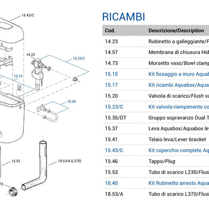 Its Todini - Valvola Di Scarico Per Cassetta Esterna Aquabox