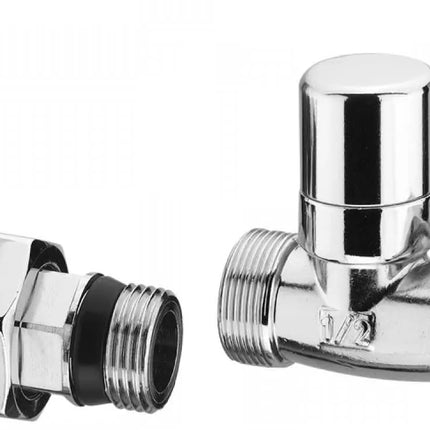 Arteclima - Valvola + Detentore 1/2" Diritto Per Rame/Multistrato - Colore: Cromo