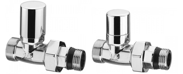 Arteclima - Valvola + Detentore 1/2" Diritto Per Rame/Multistrato - Colore: Cromo