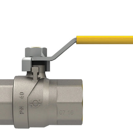 Fiv - Valvola Gas Diritta Femmina/Femmina 11/2" Con Leva Gialla