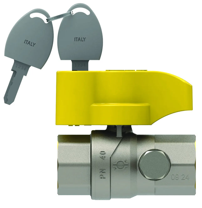 Valvola Gas Dritta Con Presa Di Pressione E Chiave Femmina E Femmina