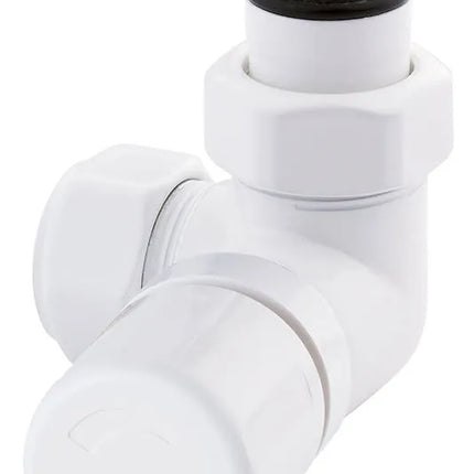 Arteclima - Valvola Termostatizzabile Angolare Da 3/8" Versione Destra - Colore: Total White - Art. 30638Tw